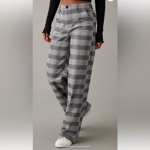 AEO 🦅 Plaid wide leg trousers